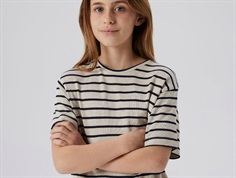 Name It t-shirt summer sand and navy blazer stripes viscose